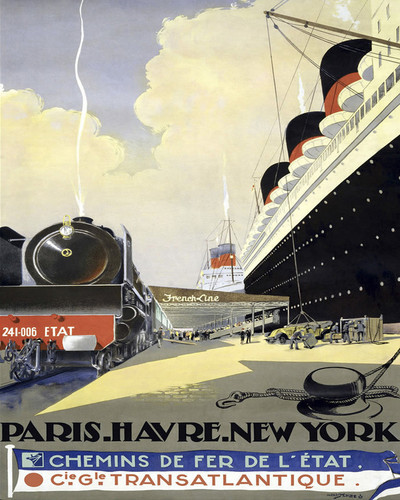 This is an image of Prints & Posters of Paris Havre New York 204011