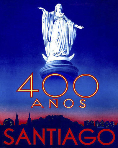 This is an image of Prints & Posters of Santiago Chile 400 Years 204027