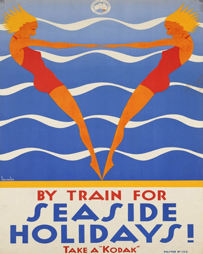 This is an image of Prints & Posters of Seaside Holidays by Train 204037