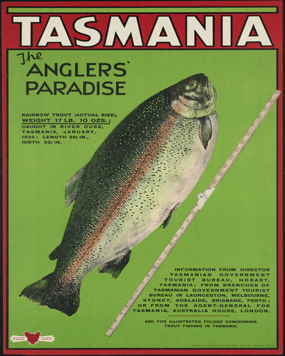 This is an image of Prints & Posters of Tasmania the Anglers Paradise 204050