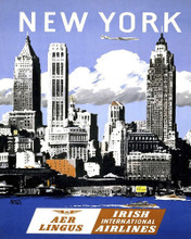 This is an image of Prints & Posters of New York City by Aer Lingus 204100
