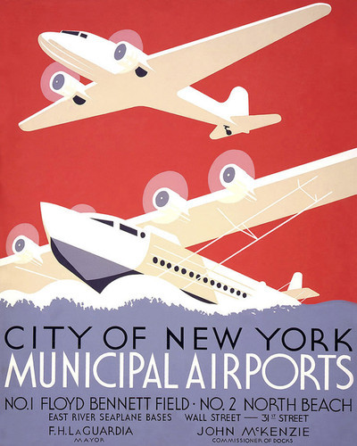 This is an image of Prints & Posters of City of New York Municipal Airports 204103