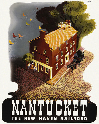 This is an image of Prints & Posters of Nantucket New Haven Railroad 204110