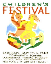 This is an image of Prints & Posters of Childrens Festival New York City 204122