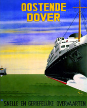 This is an image of Prints & Posters of Oostende to Dover 204132