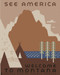 This is an image of Prints & Posters of See America Welcome to Montana 204141