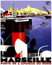 This is an image of Prints & Posters of Marseille Porte De Lafrique Du Nord 204150