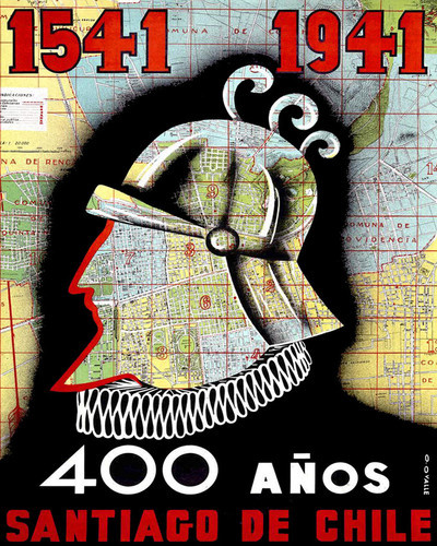 This is an image of Prints & Posters of Santiago Chile 1541-1941 204159