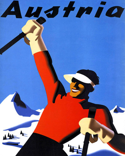 This is an image of Prints & Posters of Austria Ski 204163
