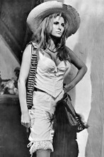 Raquel Welch in bustiere & mexican hat with gunbelt 100 Rifles 8x12 inch photo