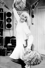 Ann Jillian in cheer leader outfit and pom poms It's A Living 8x12 inch photo