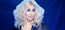 Cher lovely smiling pose with blonde hair 8x12 inch photo