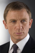 Daniel Craig suave 8x12 inch real photograph as James Bond in dark suit