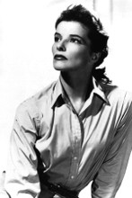 Katharine Hepburn in white blouse 1940's Hollywood studio portrait 8x12 photo
