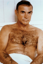 Sean Connery bare chest with towel Never Say Never Again 8x12 inch real photo