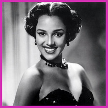 Dorothy Dandridge smiling portrait busty in off-shoulder dress 5x7 photo