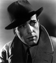 Humphrey Bogart early pose in overcoat and hat 5x7 photo