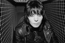 Joan Jett in black leather 1980's portrait 5x7 photo