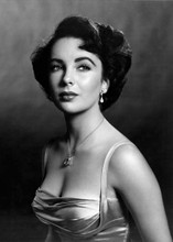 Elizabeth Taylor beautiful in low cut dress formal portrait 5x7 inch photo