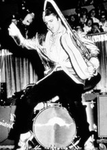 Elvis Presley classic full length on stage with guitar dancing 5x7 inch photo