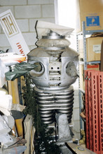 Lost In Space, Robot sits destroyed in Irwin Allen warehouse 4x6 photo