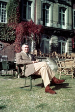 Clark Gable, seated portrait in sports jacket 4x6 photograph outdoors