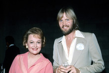 Jon Voight, with Olivia De Havilland 1970's 4x6 photo