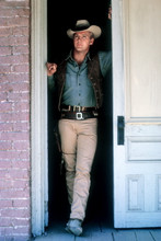 Lee Majors, Rare 60's pose in doorway to promote The Big Valley 4x6 photo