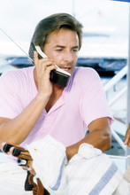 Miami Vice, Don Johnson talks on mobile phone 4x6 photo