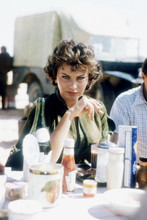 Sophia Loren,  rare on set Legend of the Lost having lunch 4x6 photo