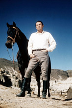 The Big Country, Gregory Peck full length standing with horse 4x6 photo
