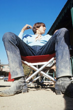 The Monkees, Rare shot, striking on set in directors chair 4x6 photo