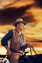 John  Wayne, iconic Duke against sunset 4x6 photo