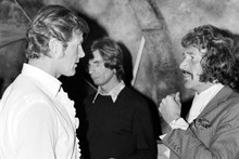 Jason King rare on Pinewood studio lot Roger Moore and Peter Wyngarde 4x6 photo
