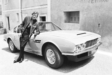 The Persuaders, great image of Roger Moore posing with his Aston Martin DBS 4x6