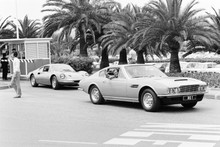 The Persuaders, Roger waving from Aston Martin with Ferrari behind him 4x6 phot