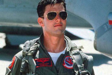 Tom Cruise dons sunglasses walking by jet as Maverick from Top Gun 4x6 photo