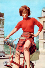 Barbara Shelley Quatermass & the Pit leggy publicity pose on bike 4x6 inch photo