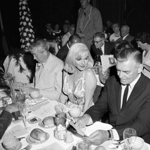 Clark Gable Marilyn Monroe dining together in Hollywood The Misfits 12x12 photo