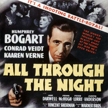 All Through The Night Humphrey Bogart Conrad Veidt movie poster 12x12 photo