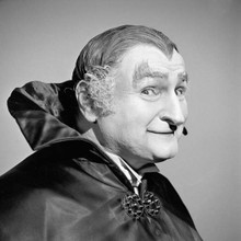 Al Lewis as Grandpa poses in his cape rare portrait The Munsters 12x12 photo