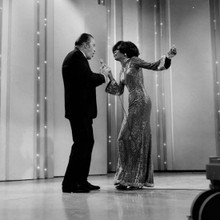 Diana Ross sings with Ed Sullivan on his TV show 12x12 photo