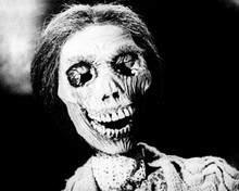Psycho mummified skull of Mrs Bates with wig 12x18  Poster
