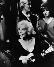 Some Like It Hot Marilyn Monroe plays ukulele Running Wild scene 12x18  Poster