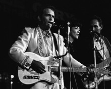 Merle Haggard playing guitar in concert at Grand Olde Opry 1960's 12x18  Poster