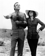 Diamonds Are Forever Sean Connery Jilly St John goofing on set 12x18  Poster