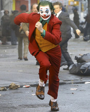 Joker Joaquin Phoenix running in street as The Joker 12x18  Poster