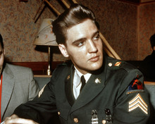 Elvis Presley The King in his 1950's Army uniform at press event 12x18  Poster