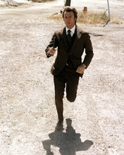 Dirty Harry Clint Eastwood runs after school bus with gun 12x18  Poster