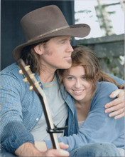 Billy Ray Cyrus with Miley Cyrus 8x10 press photo posing together